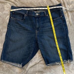 Levi's Dark Blue Women's Bermuda Shorts